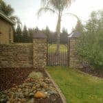 picture of house with a gate