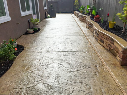 picture of stamped concrete