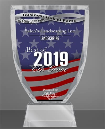 Salen’s Landscaping Inc Receives 2019 Best of Elk Grove Award