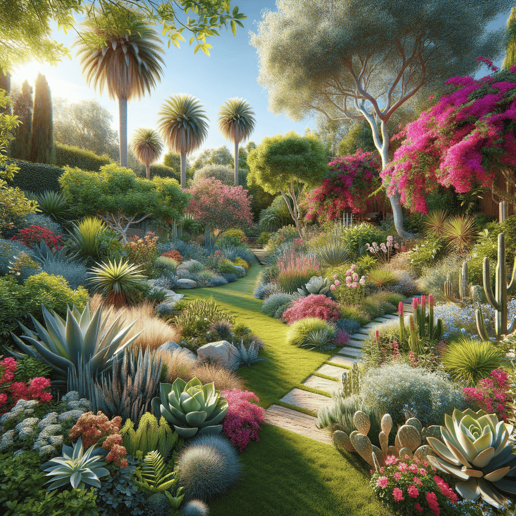 Illustration of 8 southern california gardens to visit