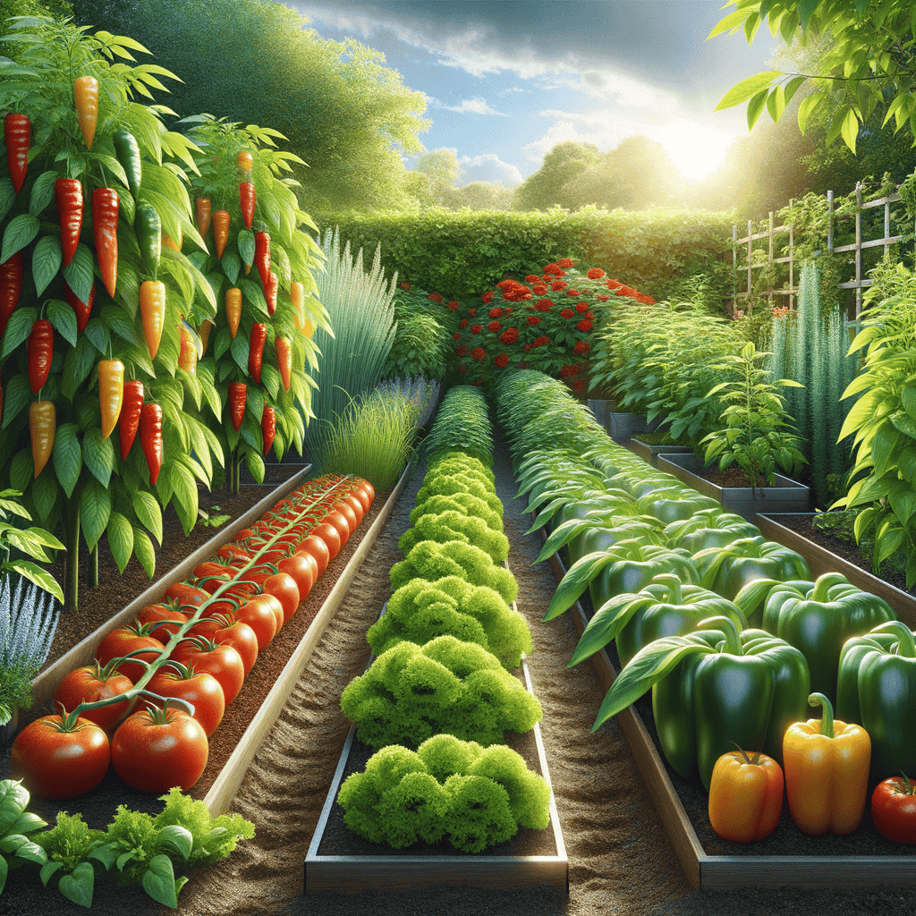 Illustration of growing your own food four must have plants